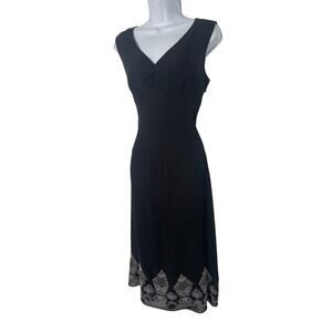 Vintage Maggy London Pinup Style Feminine Dress black Small/ medium